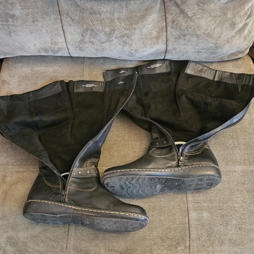 b.o.c. Austin Wide-Calf Leather Riding Boots Womens 9.5M - Picture 5 of 12